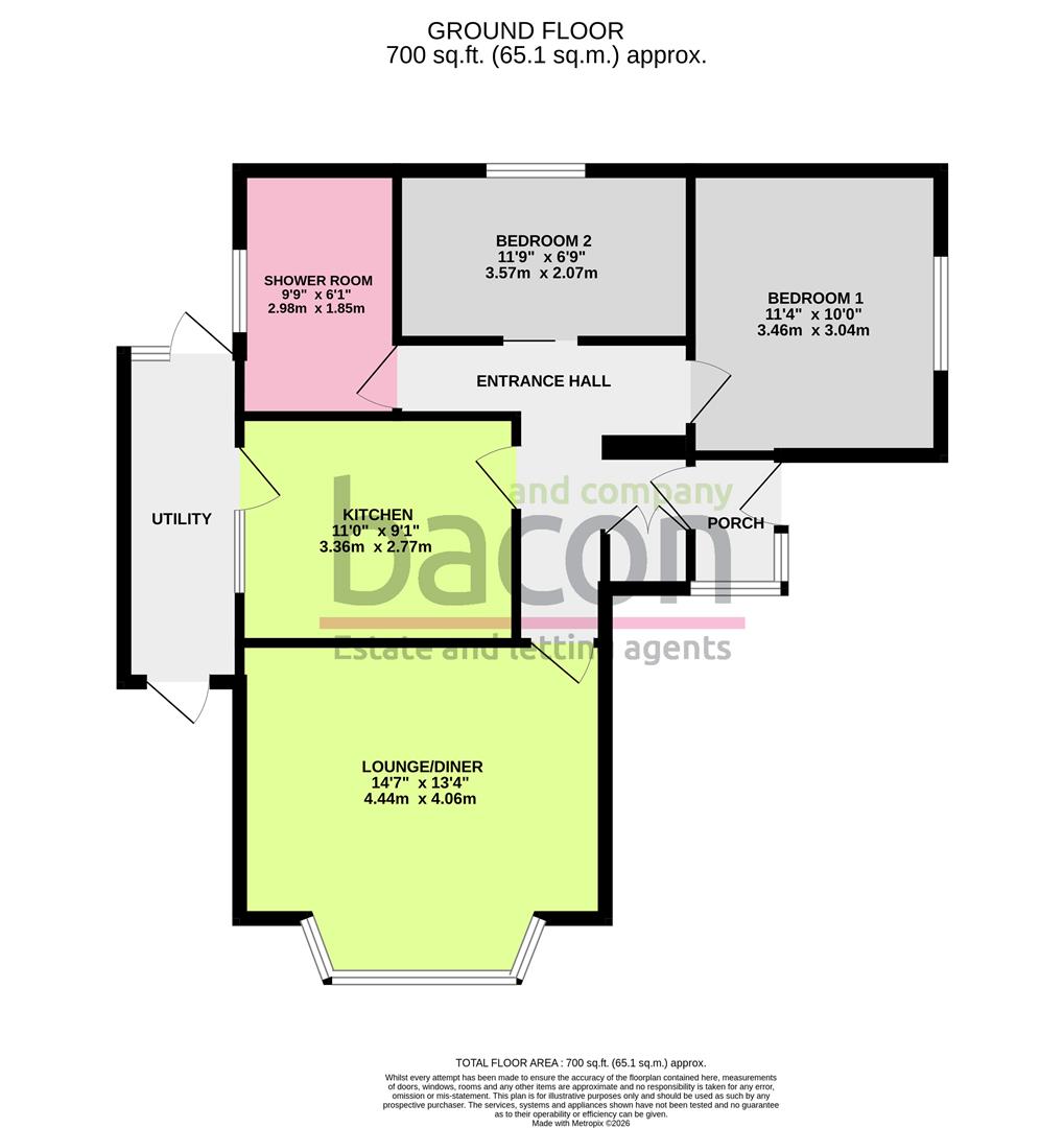 Floor Plan | Bungalow - Detached | Howard Road, Sompting, BN15 | For Sale
